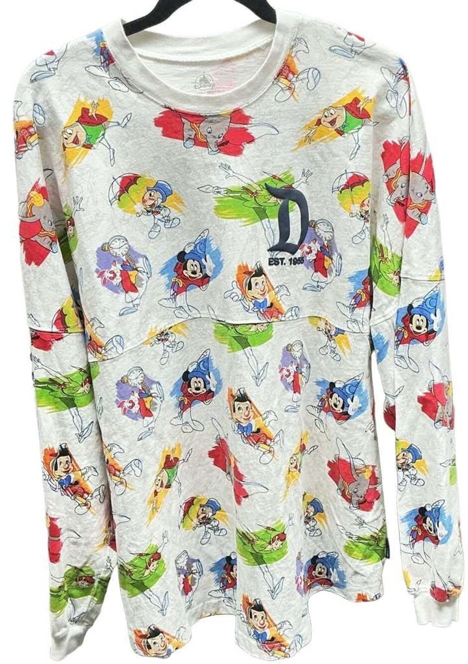 Spirit Jersey Disneyland Ink & Paint Size XL Long Sleeve Shirt